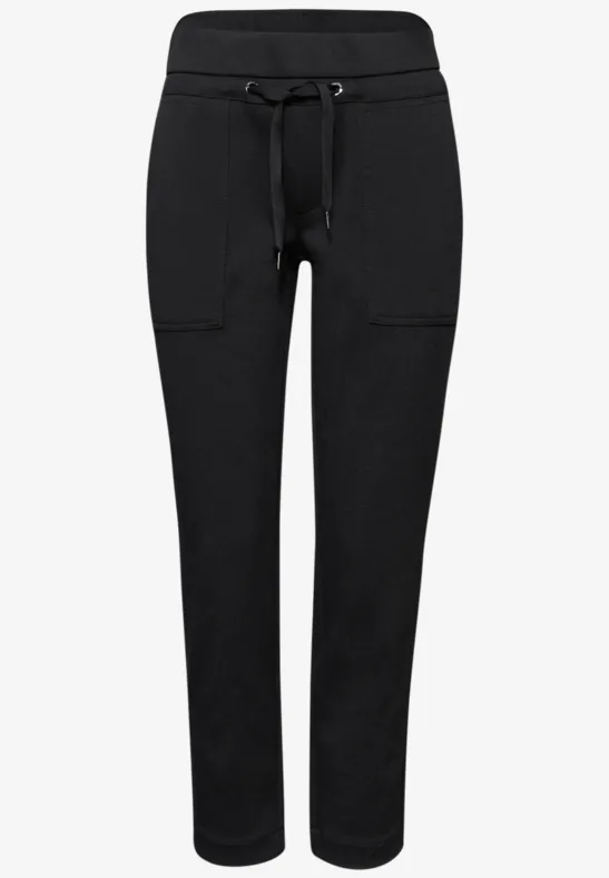 Broek met smalle pijpen Black