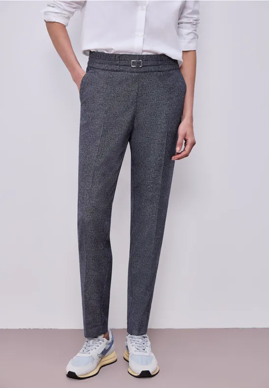 Melange Hose shadowed navy