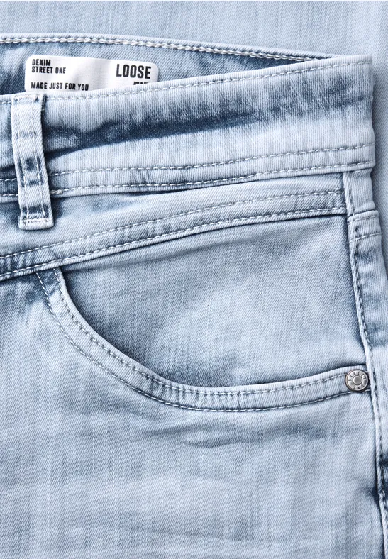 Wide Legs Jeans bleached random wash