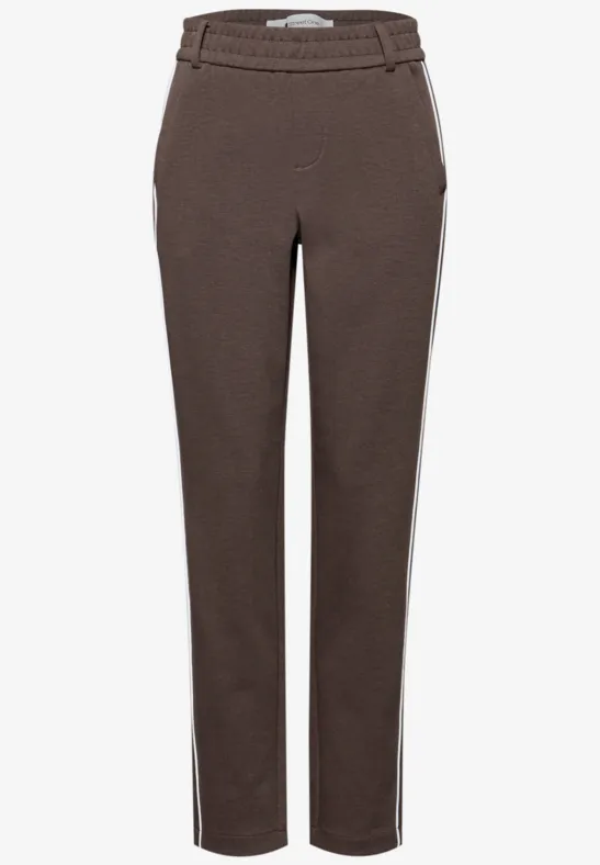 Broek met smalle pijpen molten earth