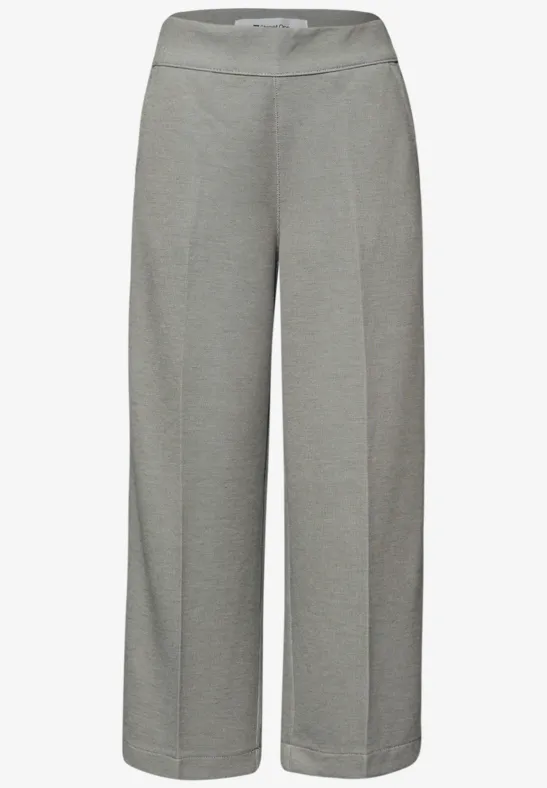 Pantalon High Waist Wide Leg en coupe décontractée dark mint green