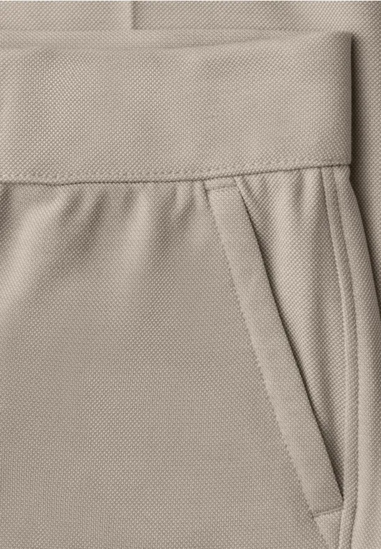 Pantalon High Waist Wide Leg en coupe décontractée cobble stone