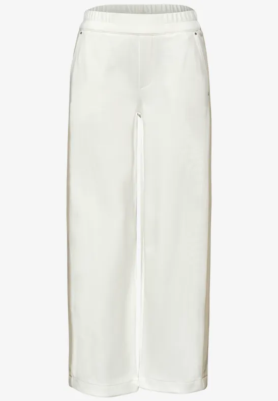 Pantalon Wide Leg à rayures gallon off white