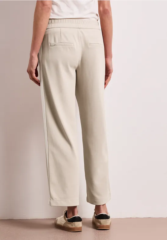 Pantalon Wide Leg à rayures gallon clay sand