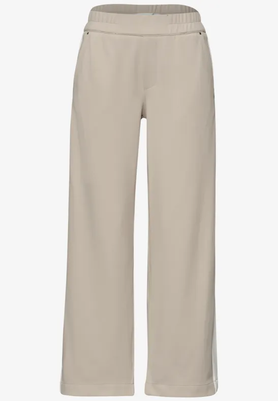 Pantalon Wide Leg à rayures gallon clay sand