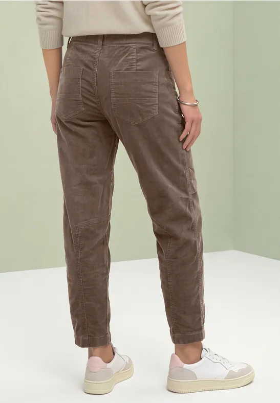 Street One Barrel Leg Hose aus Cord im Casual Fit KARLIE
