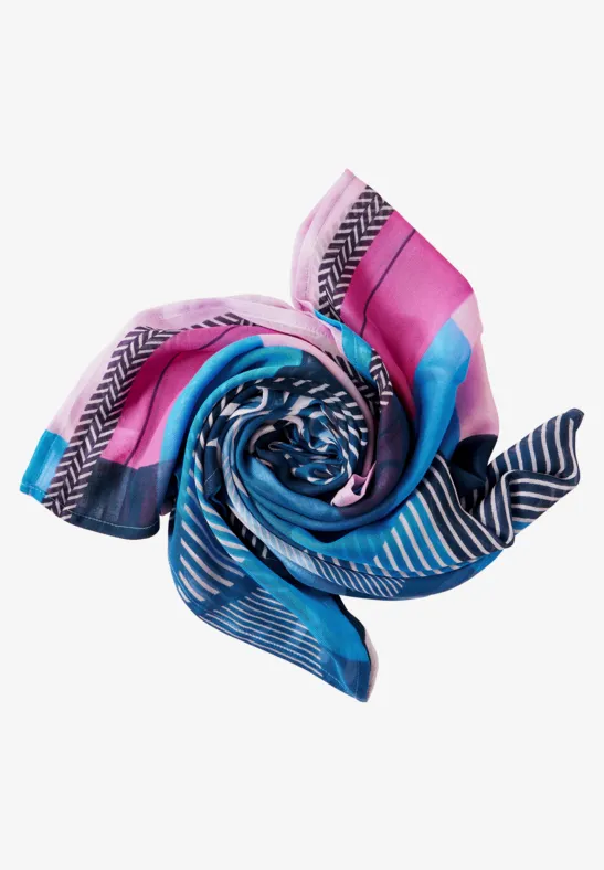Color Print Loop splash blue