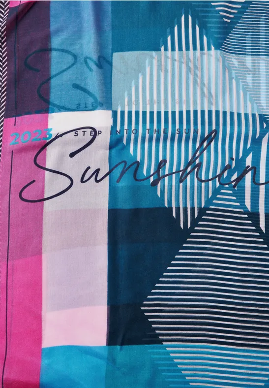 Color Print Loop splash blue
