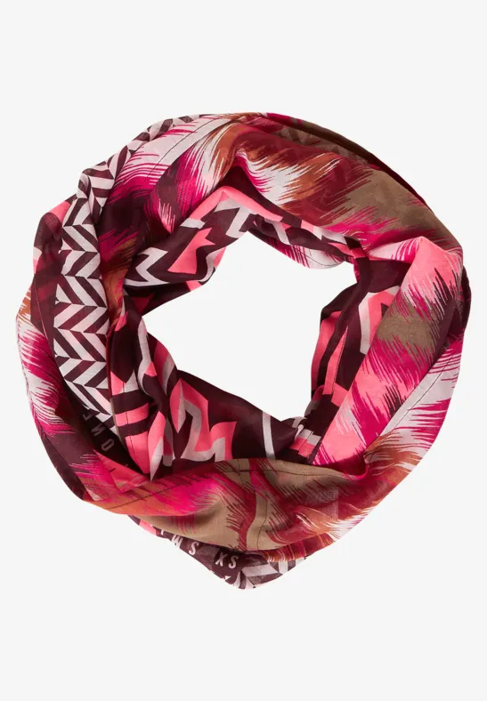 Softer Print Loopschal sleek brown