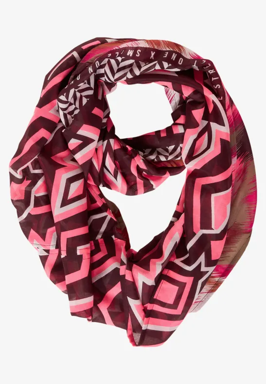 Softer Print Loopschal sleek brown