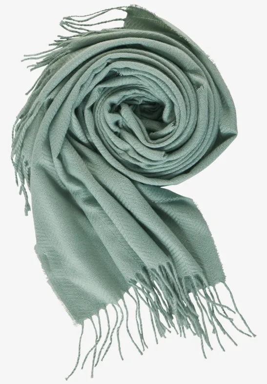 Herringbone Schal polar mint
