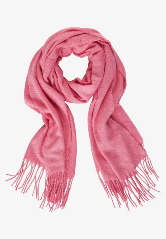 Herringbone Schal light peony pink