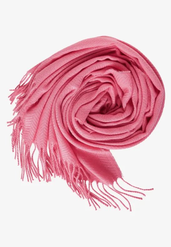 Herringbone Schal light peony pink