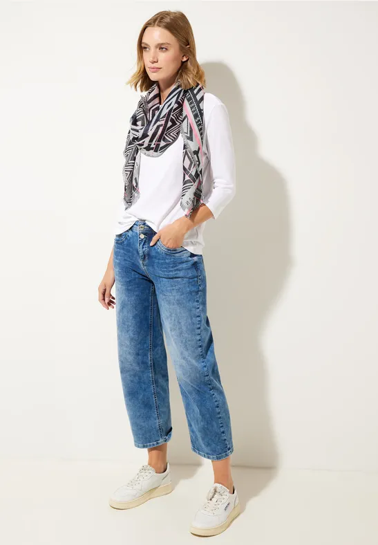 Jacquard Ikatprint Halstuch multicolor