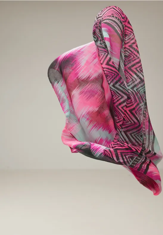 Color Print Loop peony pink