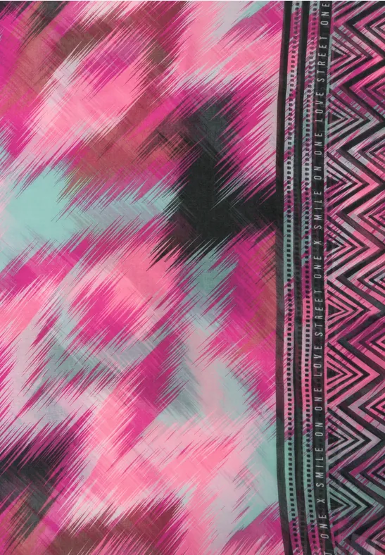 Color Print Loop peony pink