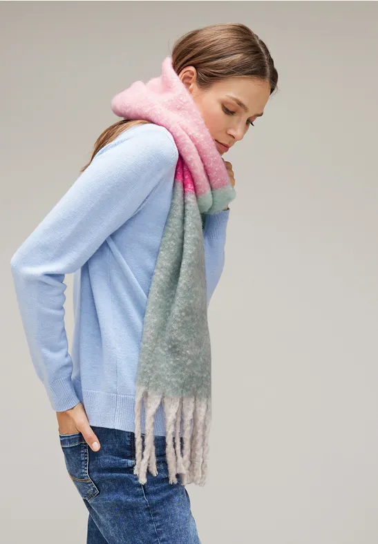 Écharpe multicolore cosy multicolor