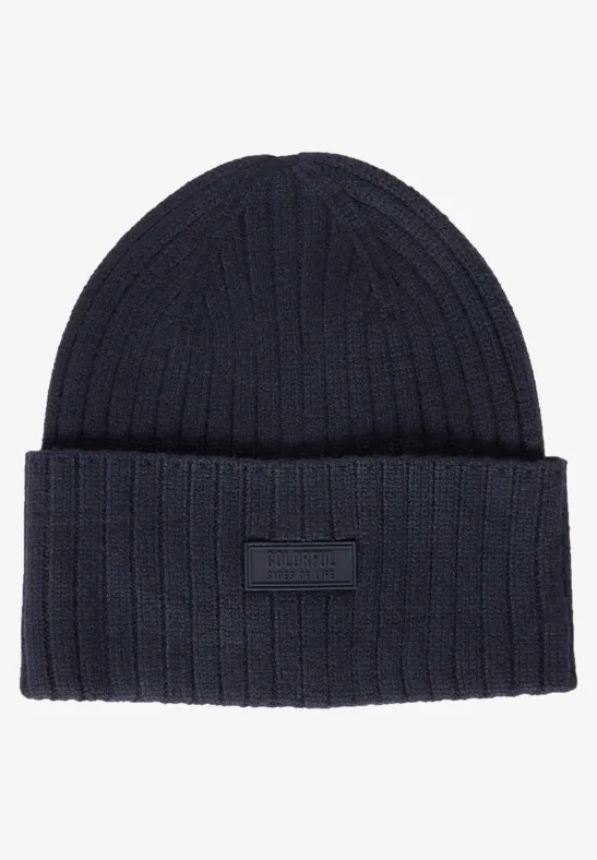 Bonnet en tricot deep blue