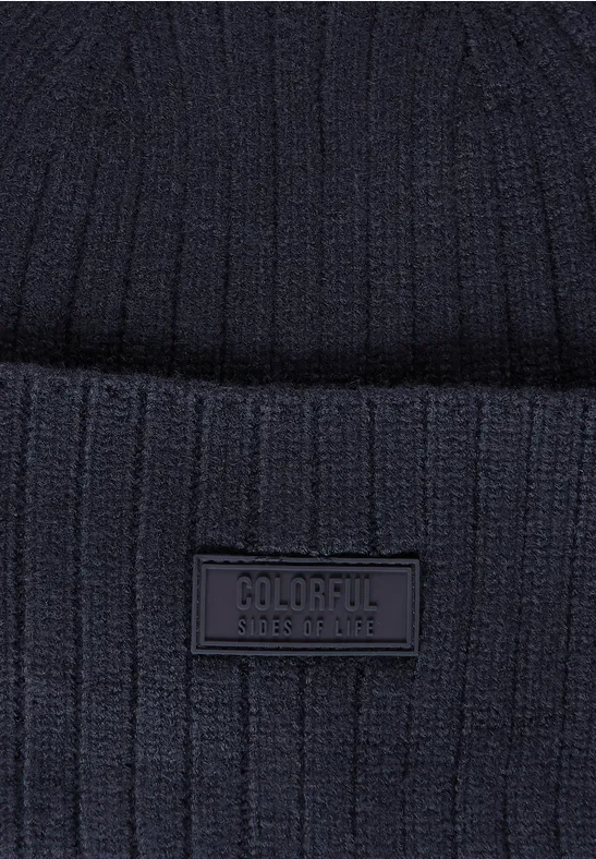 Bonnet en tricot deep blue