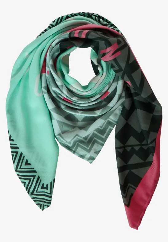 Foulard en sergé carré polar mint