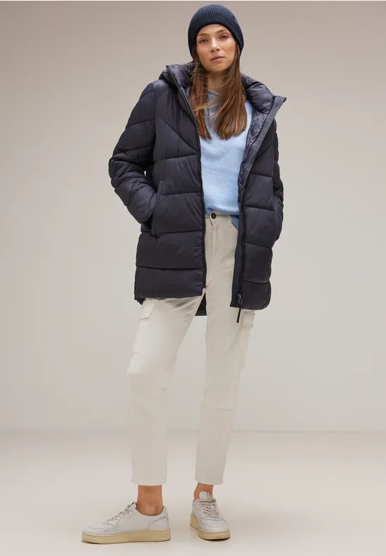 Strick Beanie deep blue