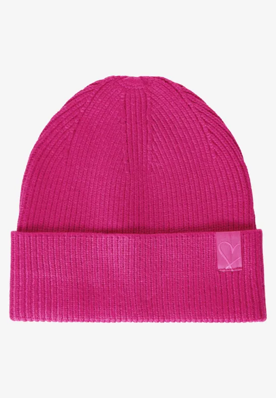 Strick Beanie peony pink