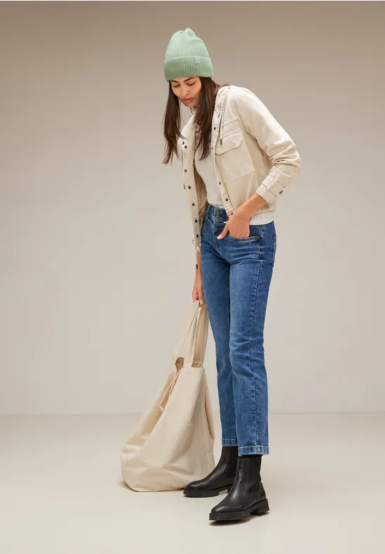 Strick Beanie cameo green melange