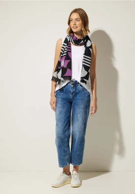 Halstuch mit Print Black