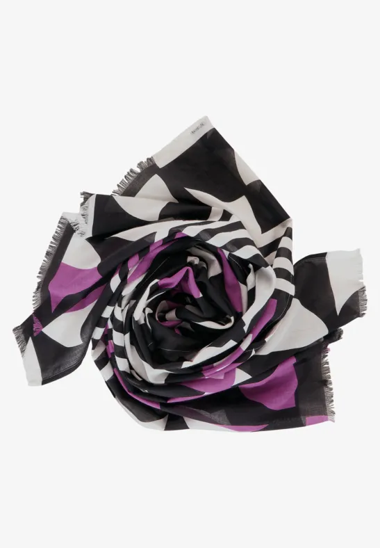 Halstuch mit Print Black