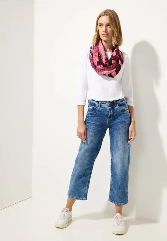 Print Loopschal legend rose