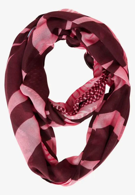 Print Loopschal legend rose