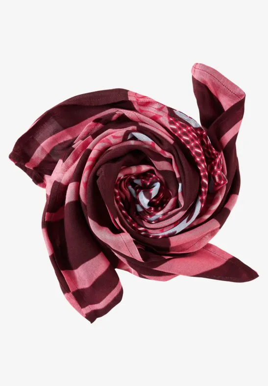 Print Loopschal legend rose