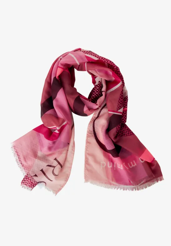 Langes Halstuch mit Print legend rose