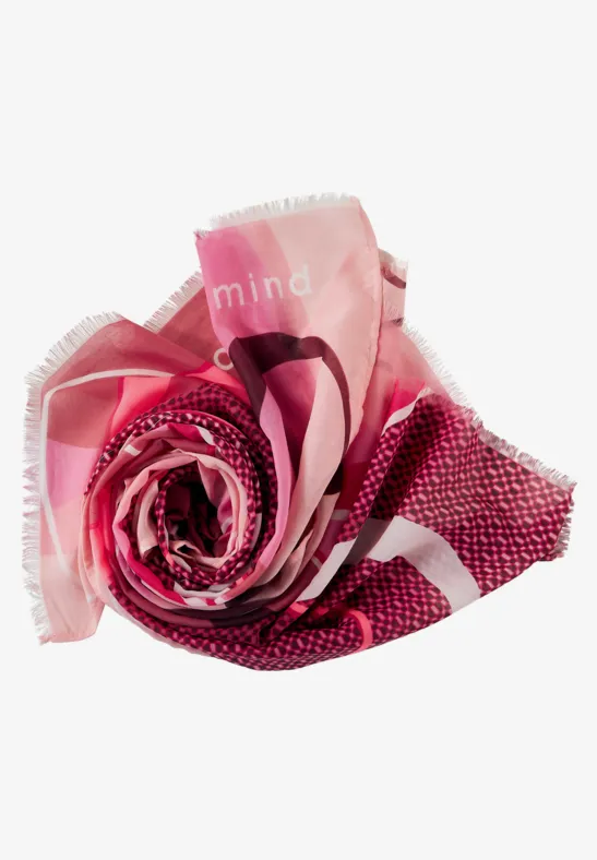 Langes Halstuch mit Print legend rose