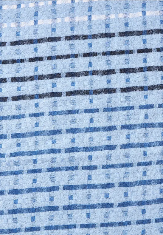 Schal mit Karomuster gentle blue