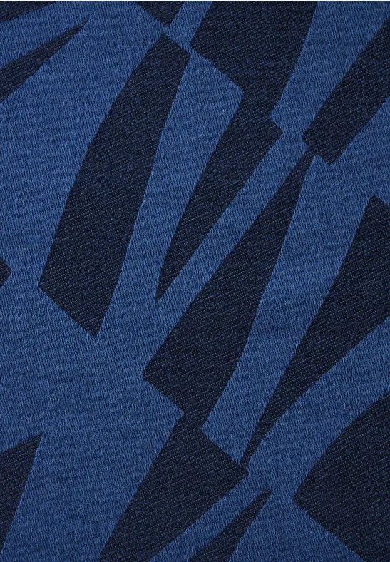 Softer Schal mit Muster deep blue