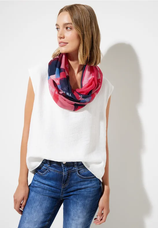 Multicolor Print Loopschal multicolor