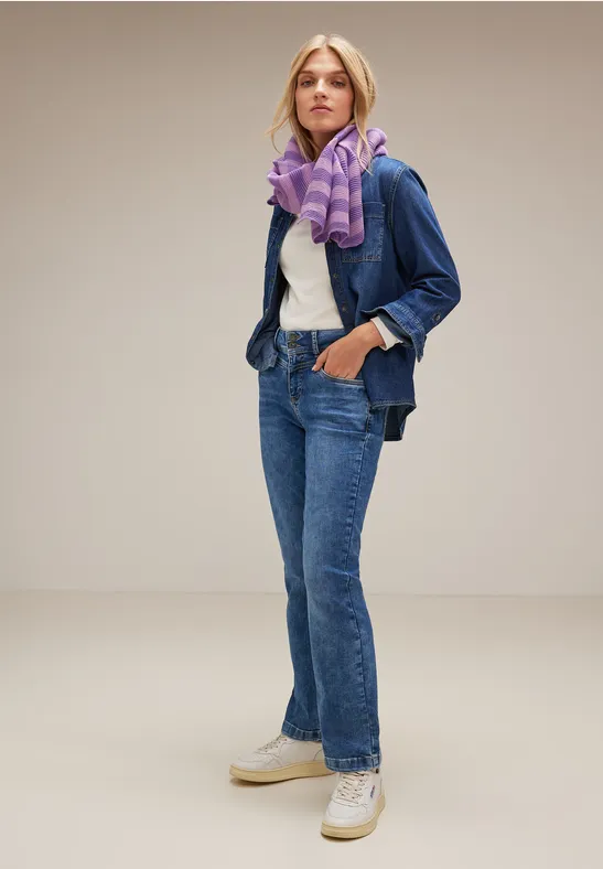 Plissée Halstuch lupine lilac