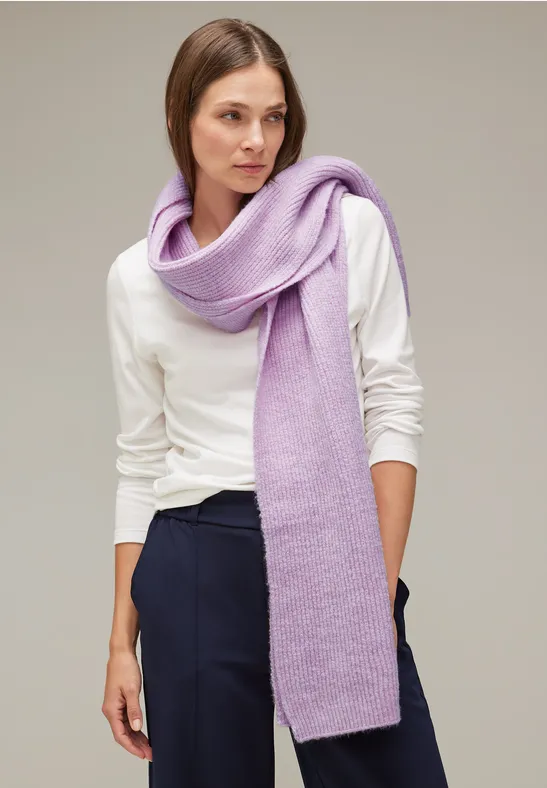 Langer Strickschal soft pure lilac melange