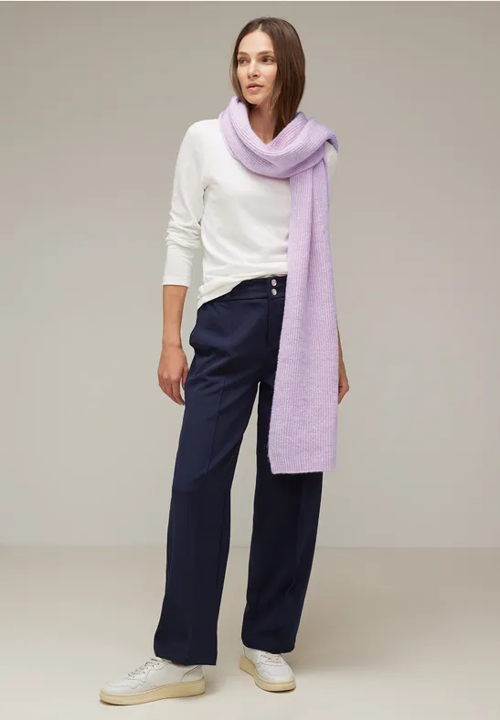 Langer Strickschal soft pure lilac melange
