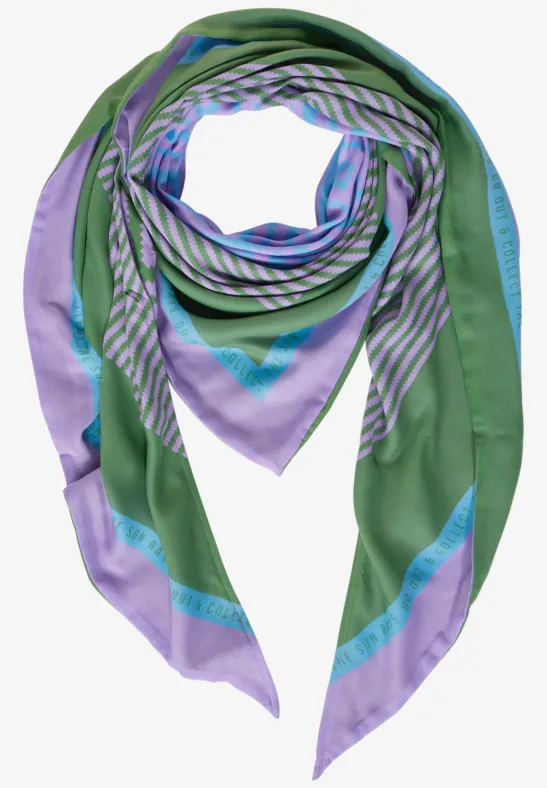 Tuch mit Muster village green