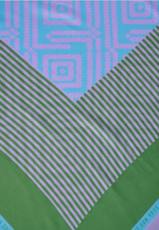 Tuch mit Muster village green