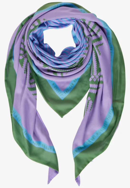 Tuch mit Muster village green