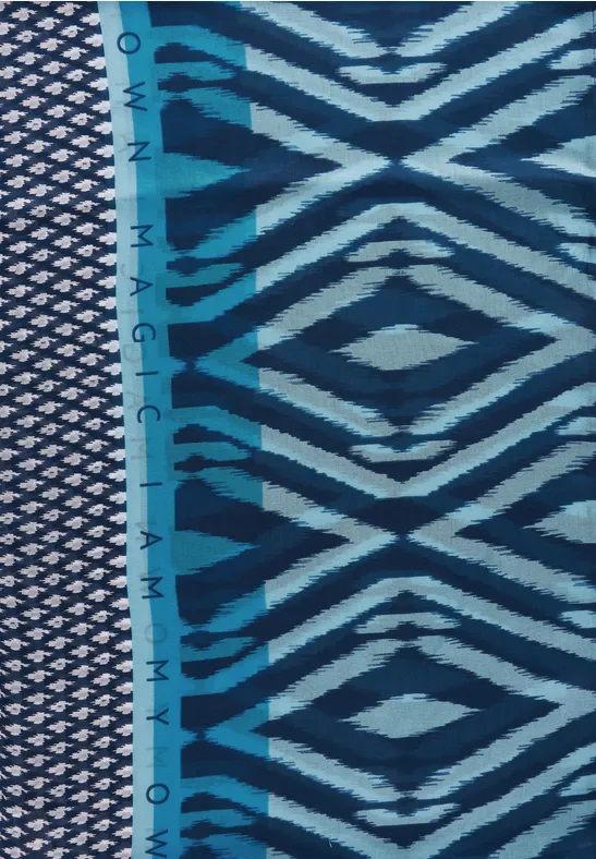 Écharpe loop avec imprimé atlantic blue