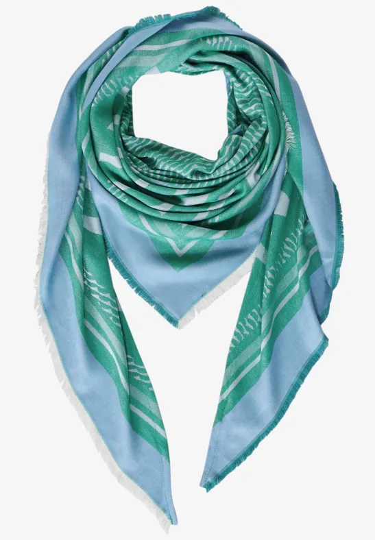 Dreieckstuch mit Print fresh spring green