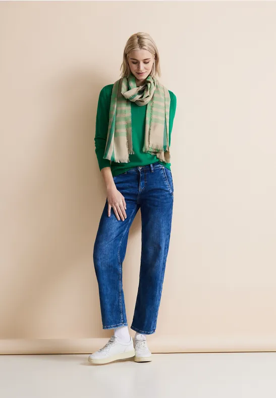 Écharpe avec franges spring sand melange