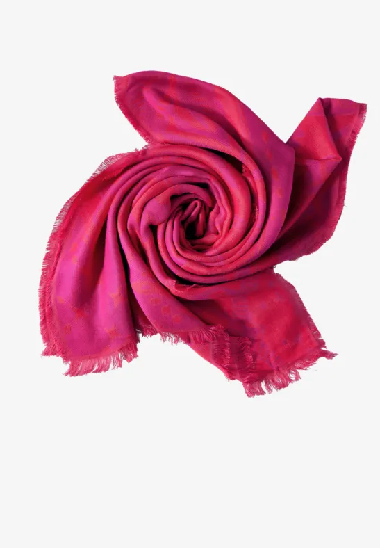 Print Long Schal magnolia pink