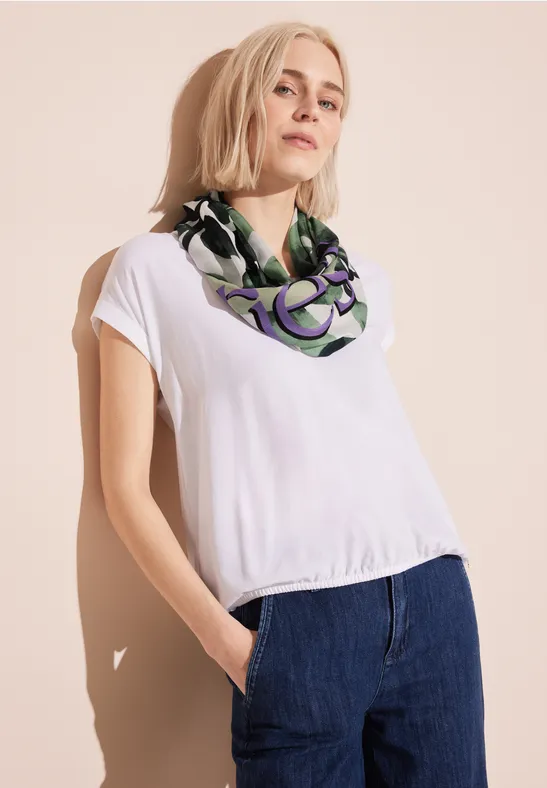 Écharpe loop avec imprimé cool vintage green