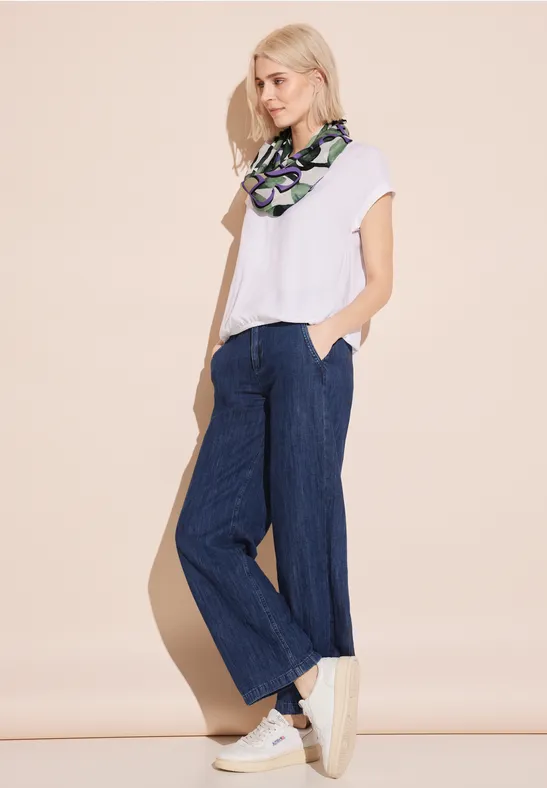 Écharpe loop avec imprimé cool vintage green