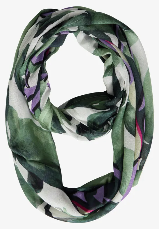 Écharpe loop avec imprimé cool vintage green